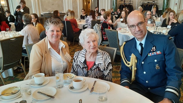 Ida Crocker at the Veterans Affairs Canada Year of the Nurse luncheon