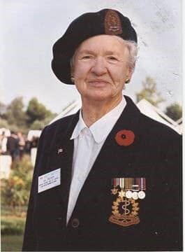 Ida Crocker with members of the military nursing community